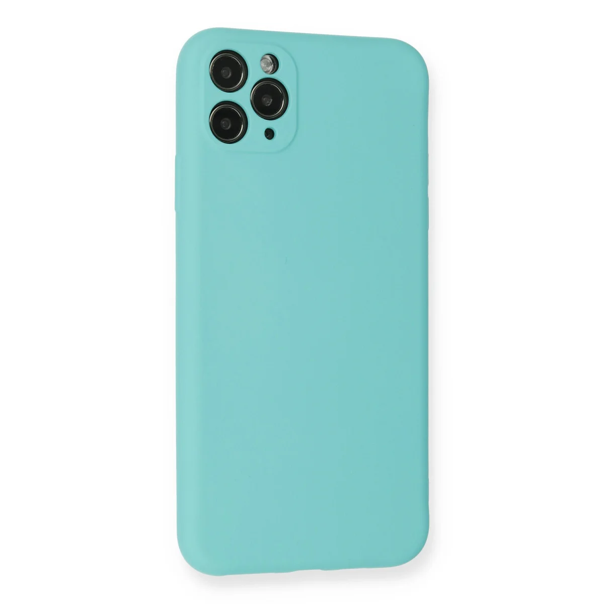 iPhone 11 Pro Max Kılıf Nano içi Kadife Silikon - Turkuaz