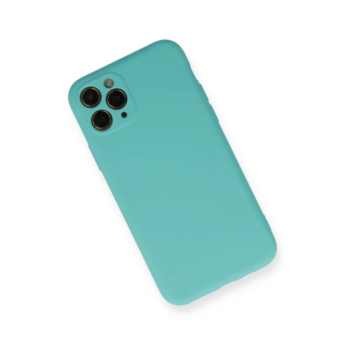 iPhone 11 Pro Kılıf Nano içi Kadife Silikon - Turkuaz