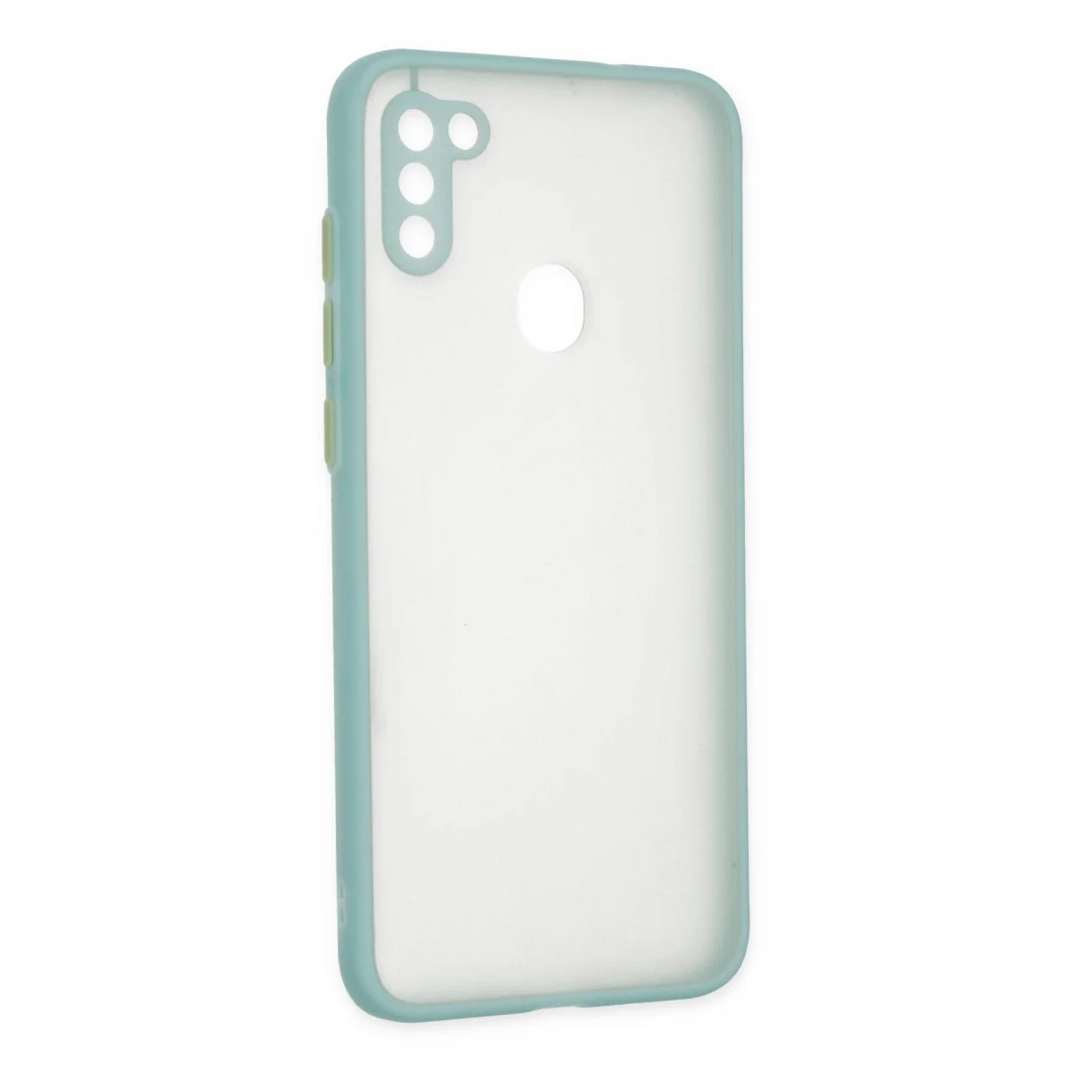 Galaxy A11 Kılıf Montreal Silikon Kapak - Turkuaz