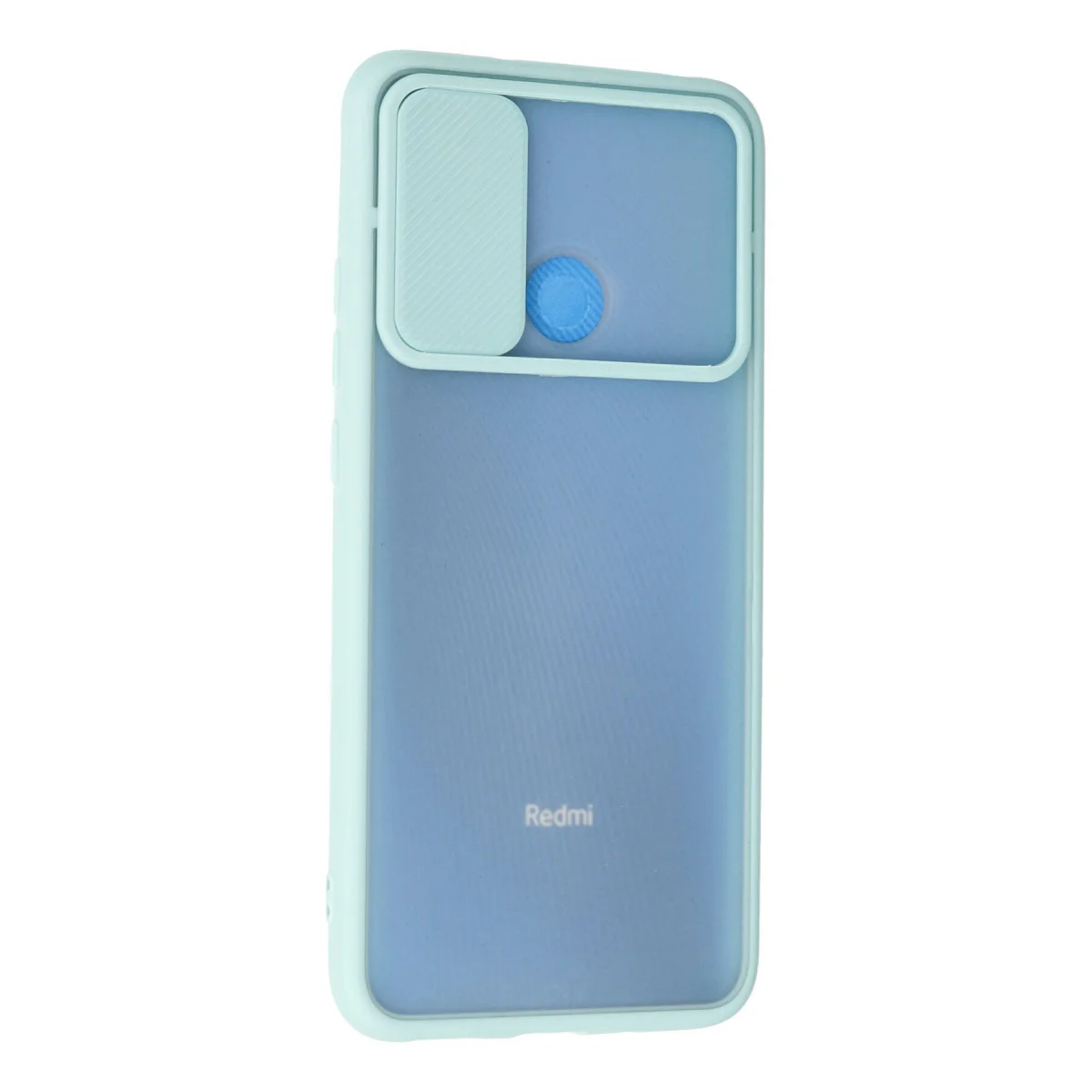 Redmi 9C Kılıf Palm Buzlu Kamera Sürgülü Silikon - Turkuaz