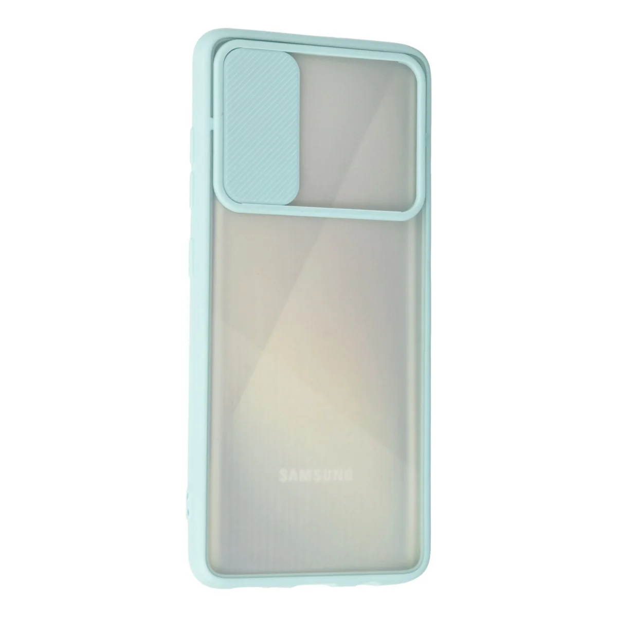 Galaxy A71 Kılıf Palm Buzlu Kamera Sürgülü Silikon - Turkuaz