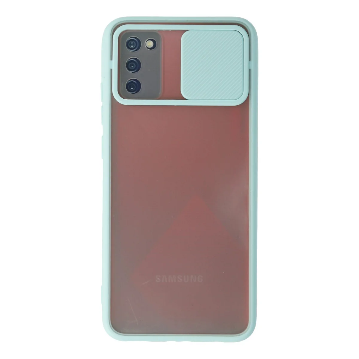 Galaxy A03S Kılıf Palm Buzlu Kamera Sürgülü Silikon - Turkuaz