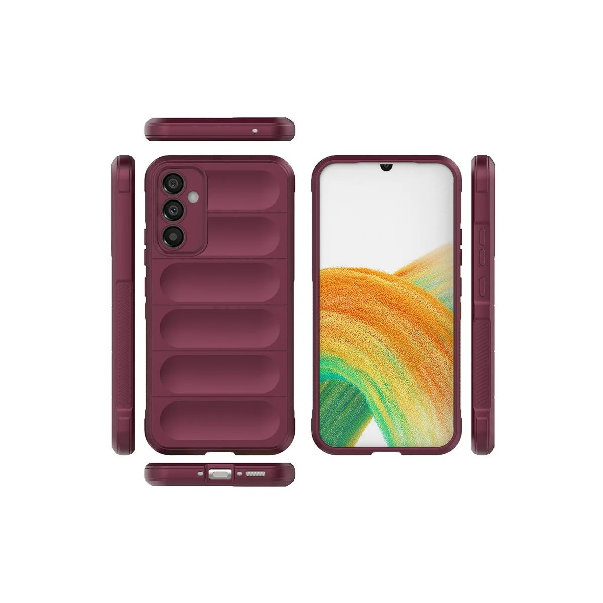 Galaxy A15 4G Kılıf Optimum Silikon - Bordo