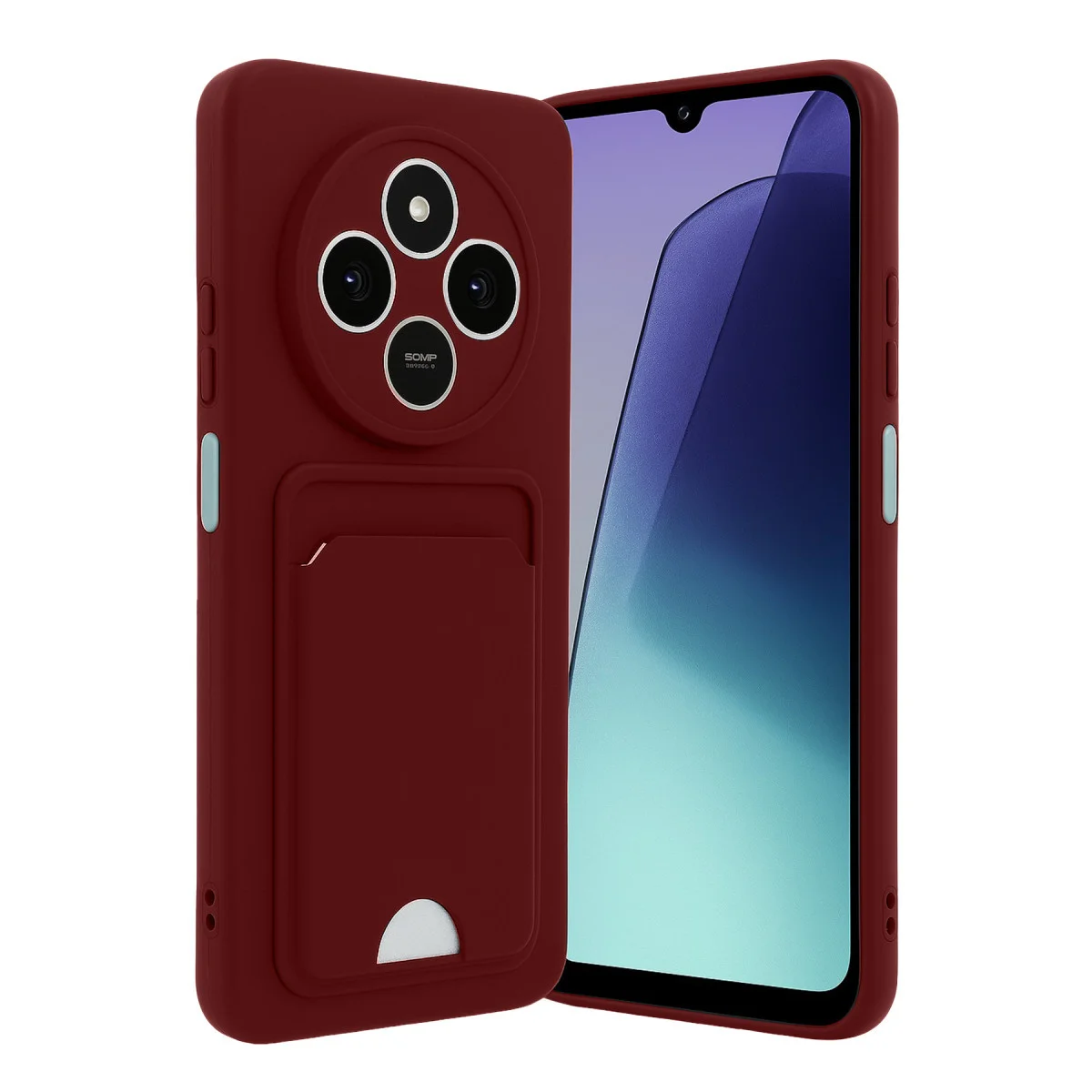 Redmi 14C Kelvin Kartvizitli Silikon - Bordo