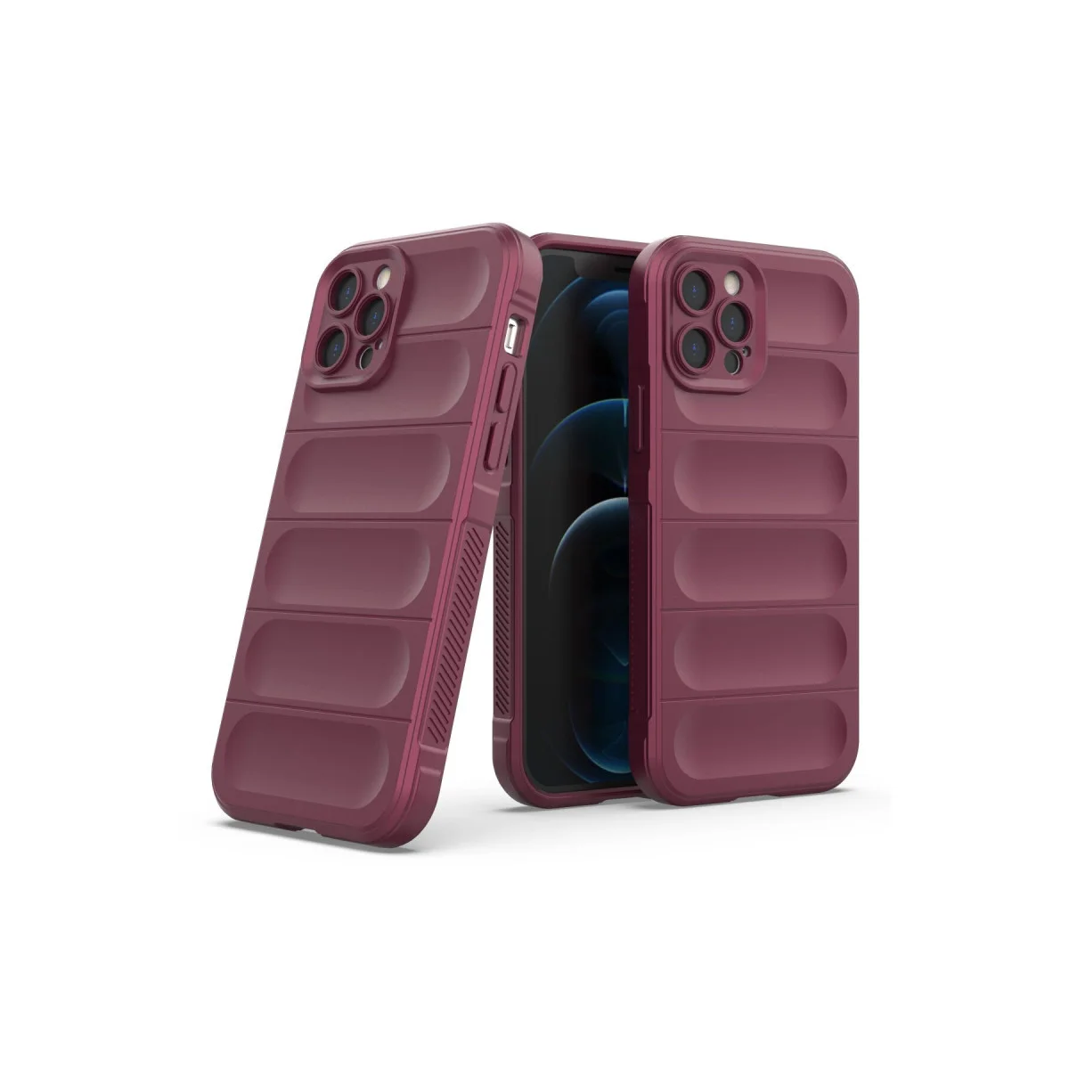 iPhone 12 Pro Kılıf Optimum Silikon - Bordo