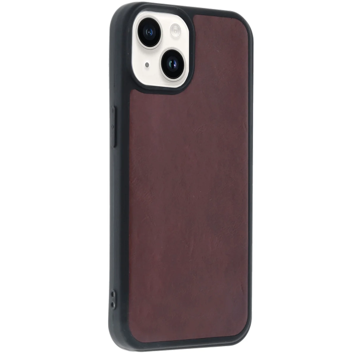 iPhone 14 Kılıf Aras Deri Kapak - Bordo