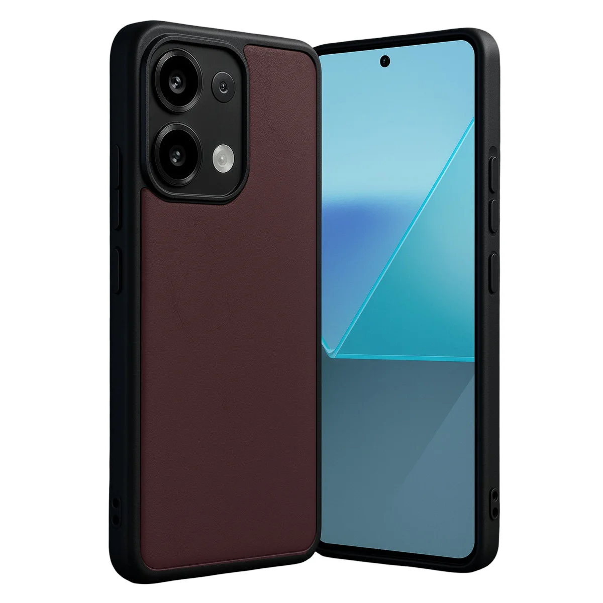 Redmi Note 13 Pro 5G Kılıf Aras Deri Kapak - Bordo