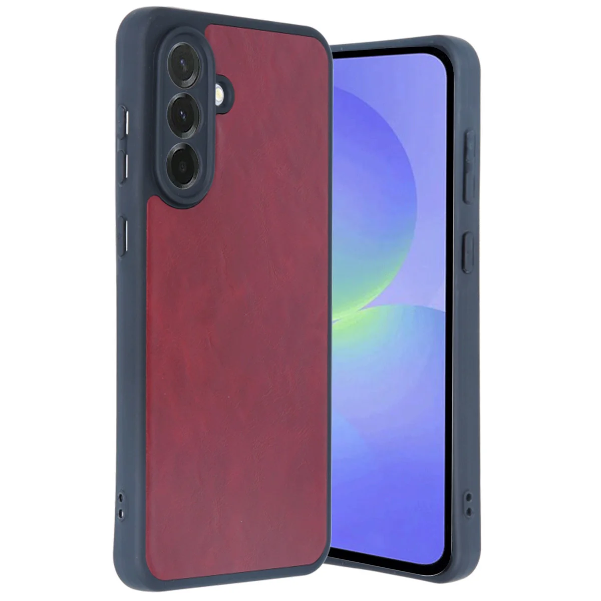Galaxy A56 Kılıf Aras Deri Kapak - Bordo
