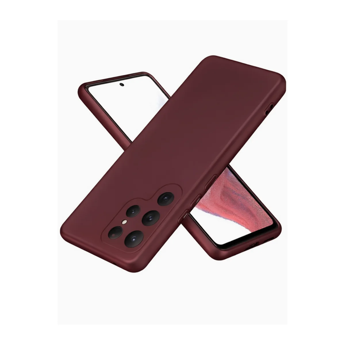 Galaxy S25 Ultra Kılıf First Silikon - Bordo