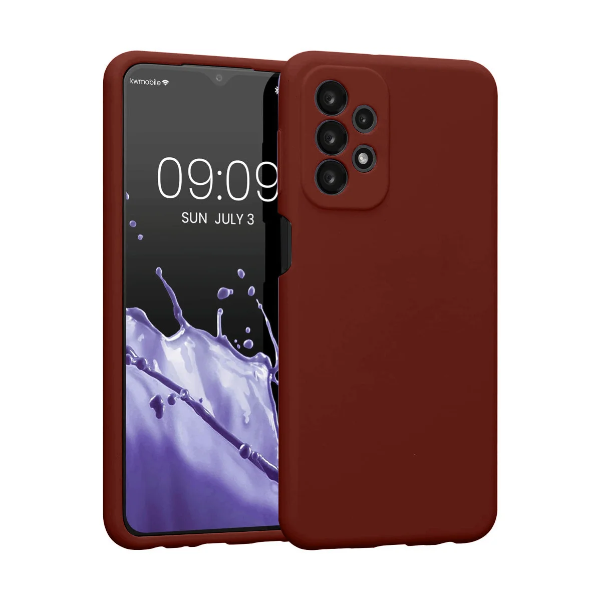 Galaxy A23 4G Kılıf First Silikon - Bordo