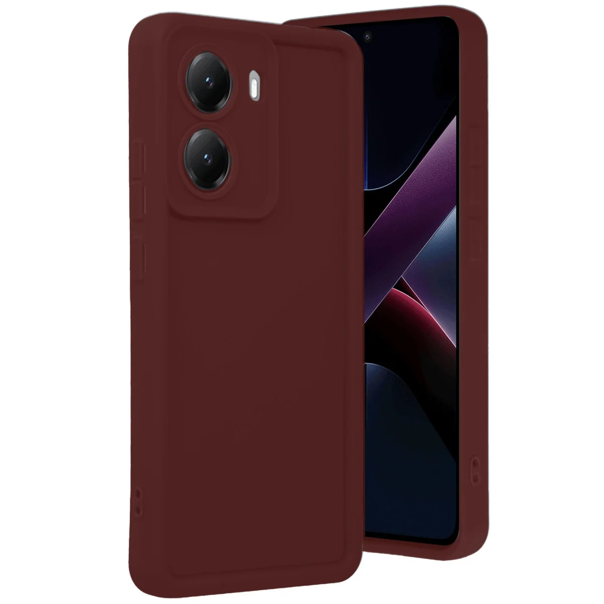 Poco X7 Pro Viera Silikon - Bordo