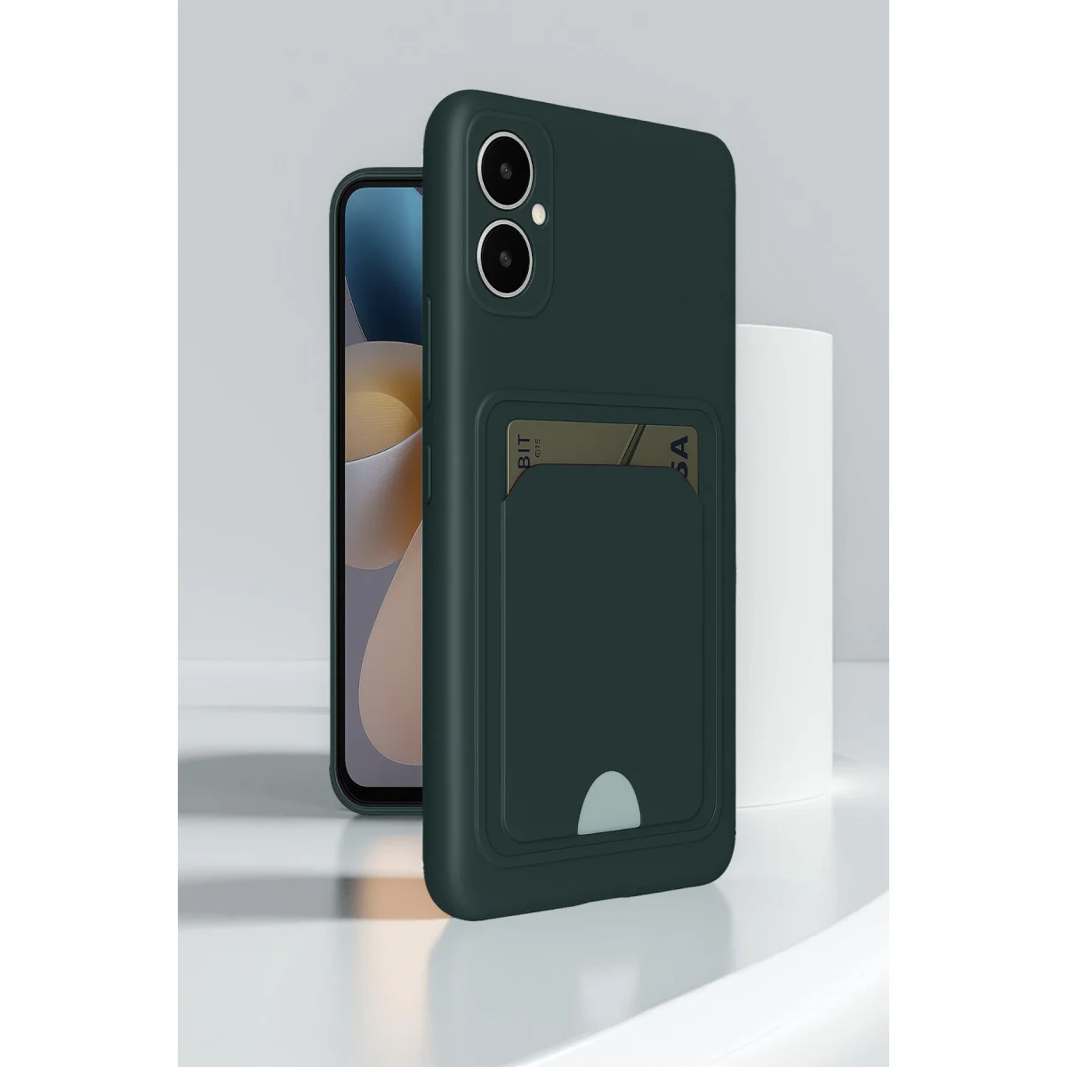 Galaxy A05 Kelvin Kartvizitli Silikon - Bordo