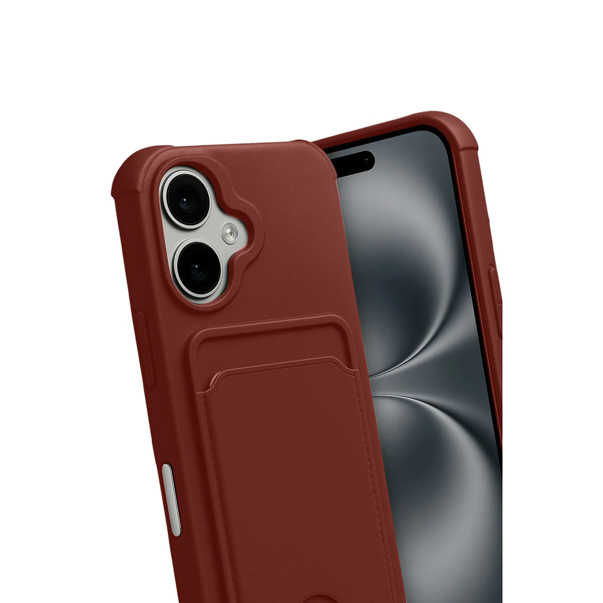 iPhone 17 Kelvin Kartvizitli Silikon - Bordo