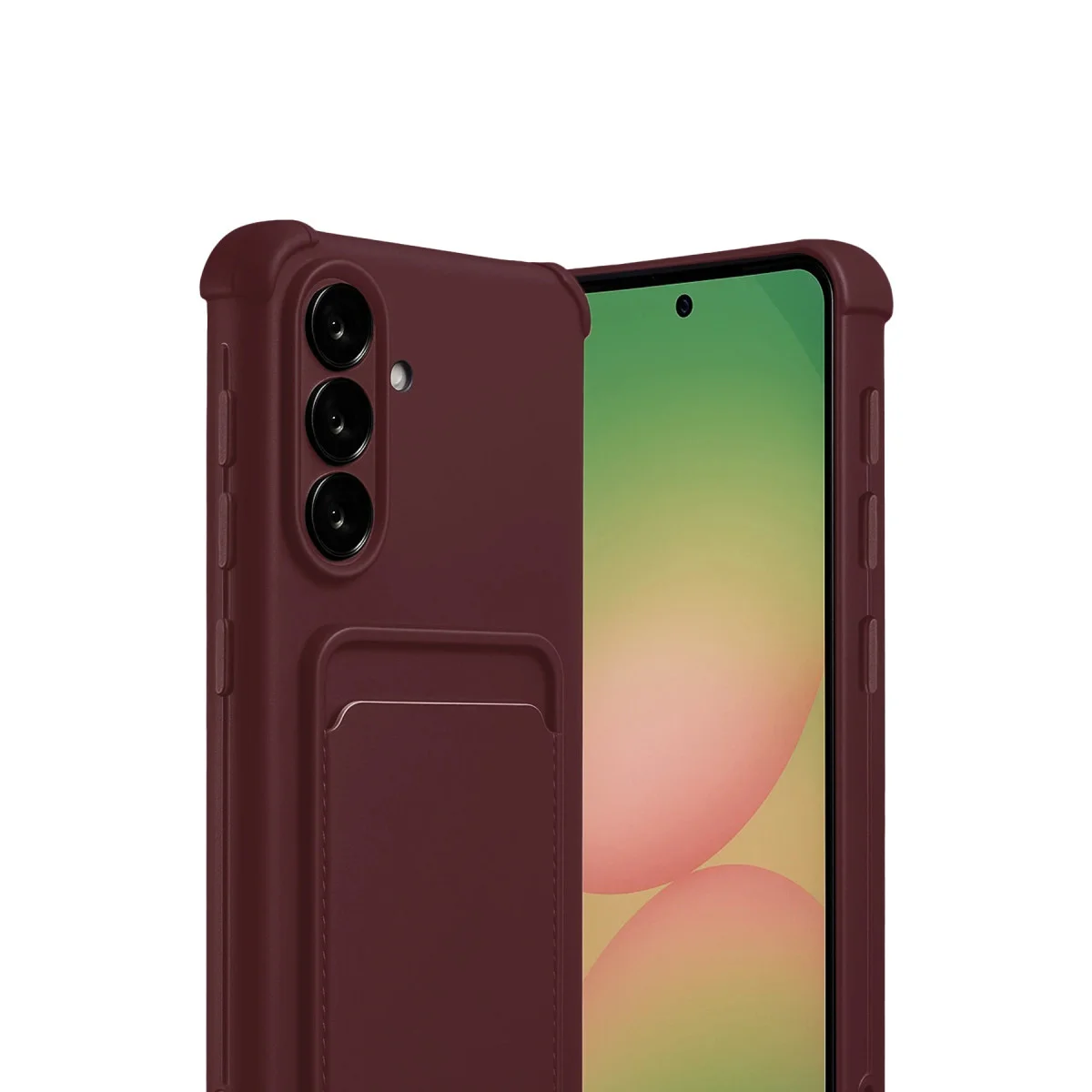 Galaxy A17 5G Kelvin Kartvizitli Silikon - Bordo