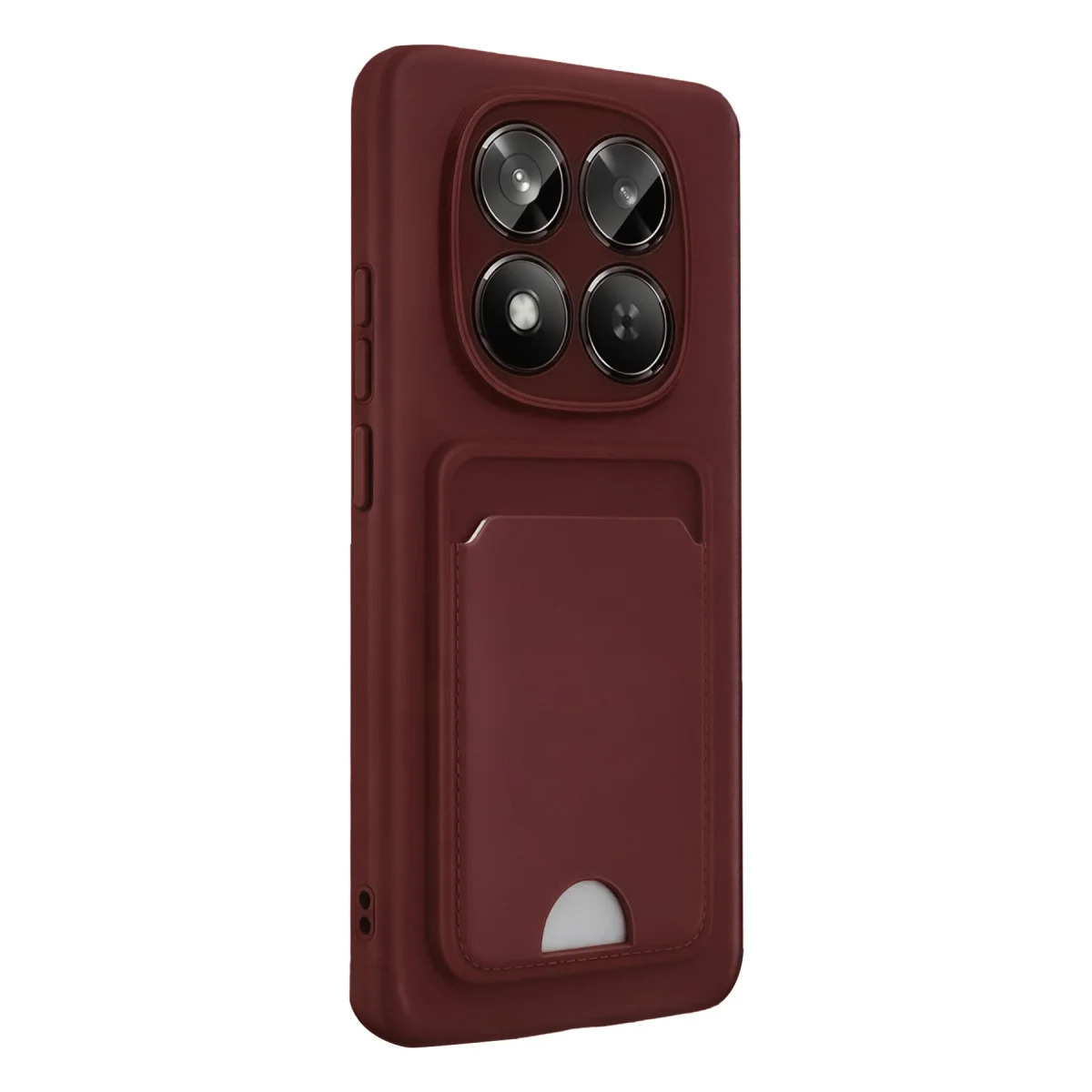 Redmi Note 15 Pro 4G Kelvin Kartvizitli Silikon - Bordo