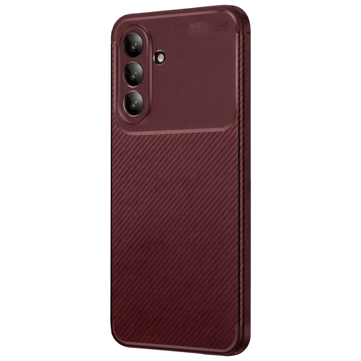Galaxy A36 Kılıf Auto Focus Karbon Kapak - Bordo
