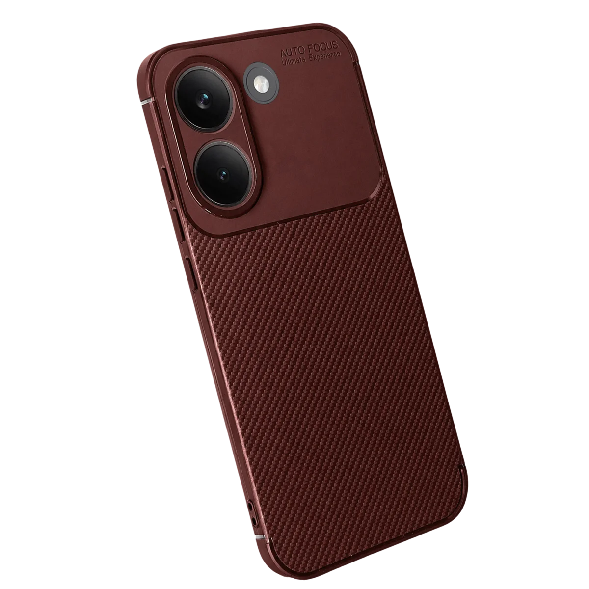 Poco X8 Pro Auto Focus Karbon Kapak - Bordo