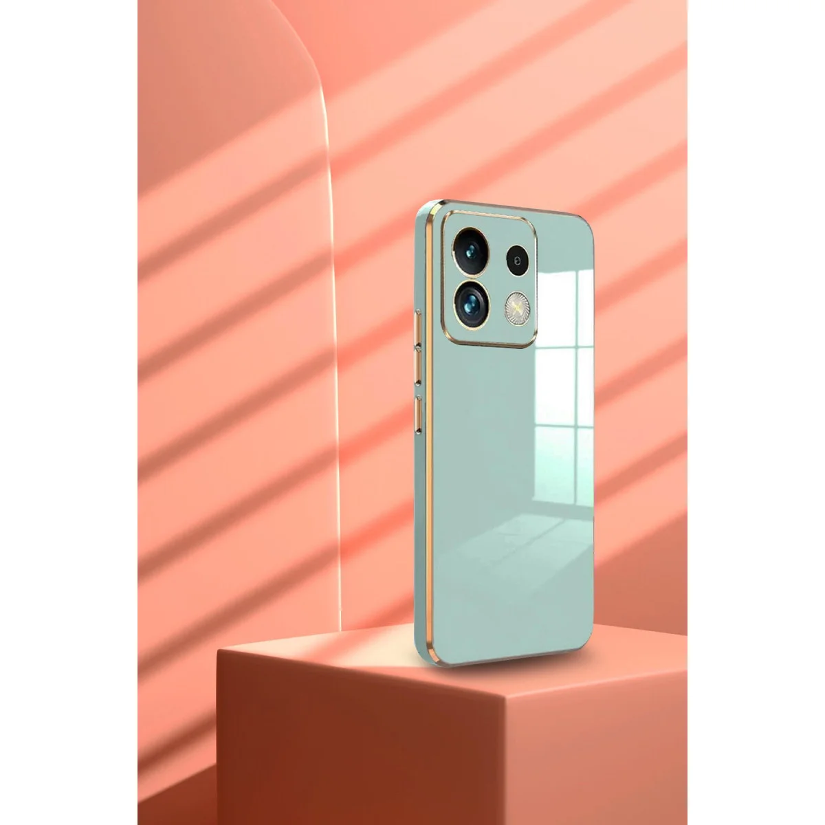 Poco M6 Pro 4G Kılıf Volet Silikon - Açık Yeşil