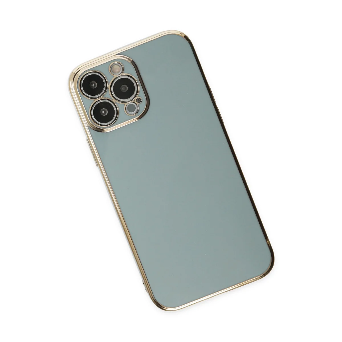 iPhone 13 Pro Kılıf Volet Silikon - Açık Yeşil