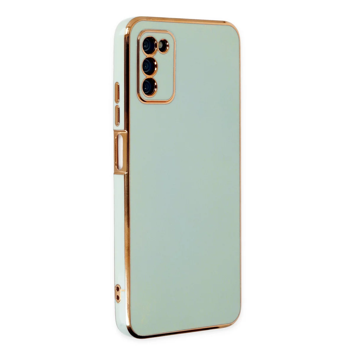 Galaxy A03S Kılıf Volet Silikon - Açık Yeşil