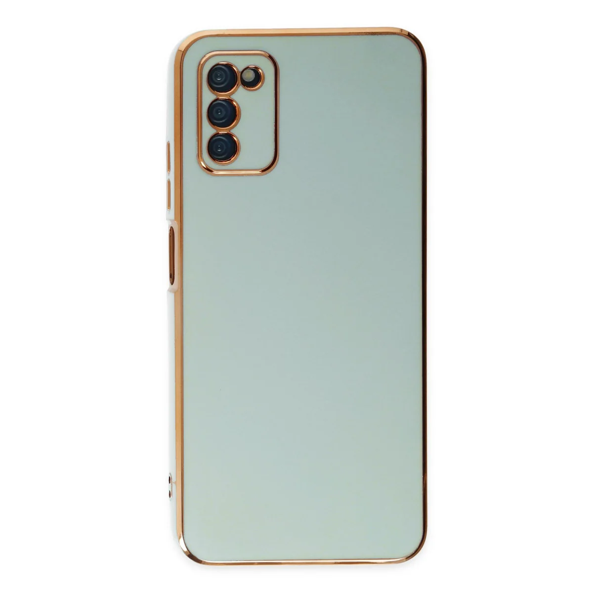 Galaxy A03S Kılıf Volet Silikon - Açık Yeşil