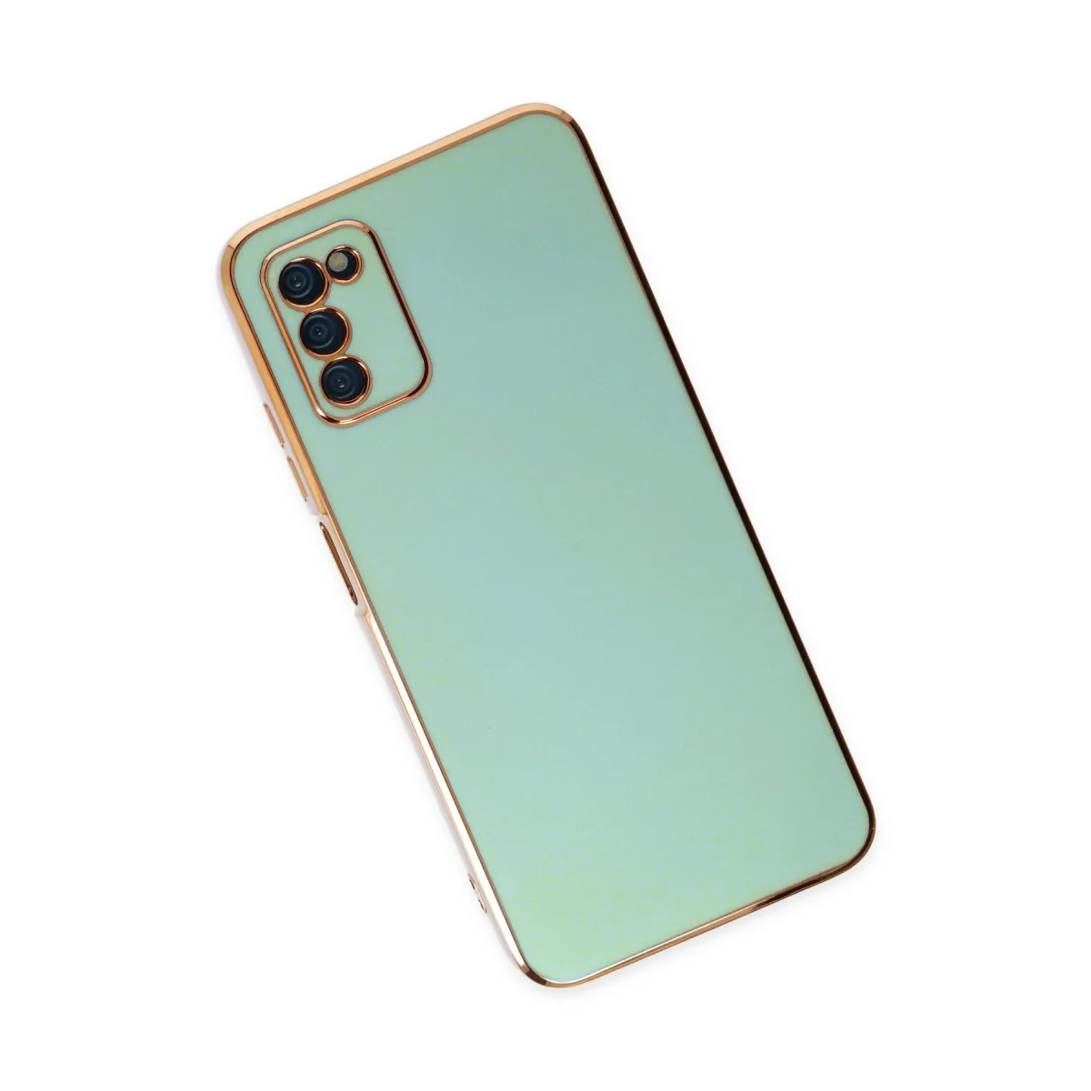 Galaxy A03S Kılıf Volet Silikon - Açık Yeşil