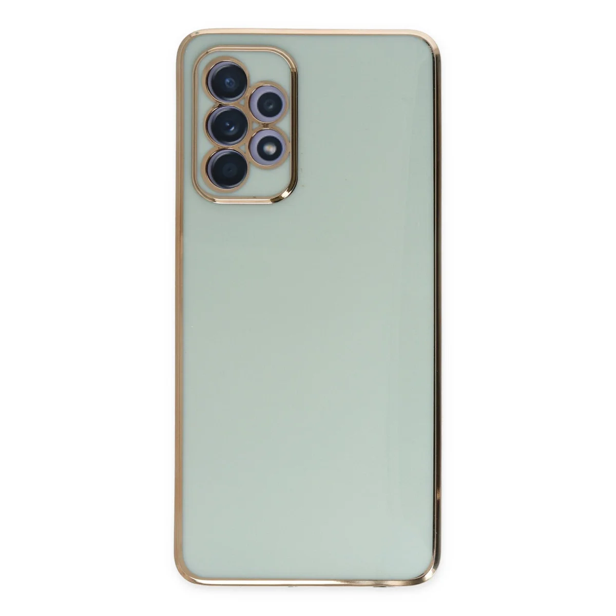 Galaxy A52 Kılıf Volet Silikon - Açık Yeşil