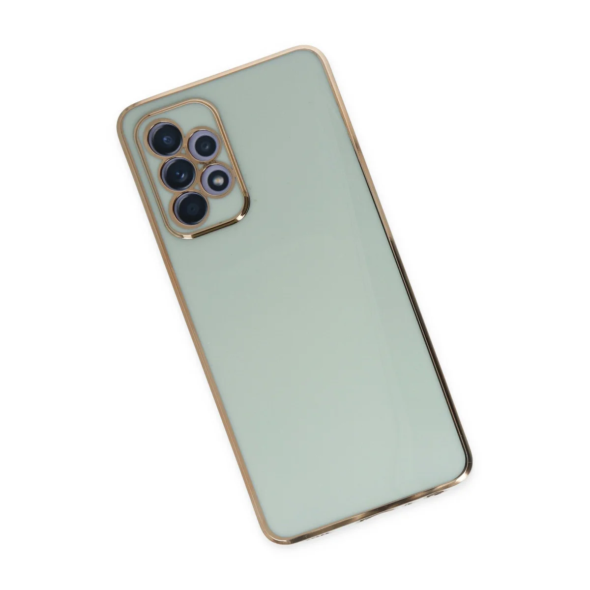 Galaxy A52 Kılıf Volet Silikon - Açık Yeşil