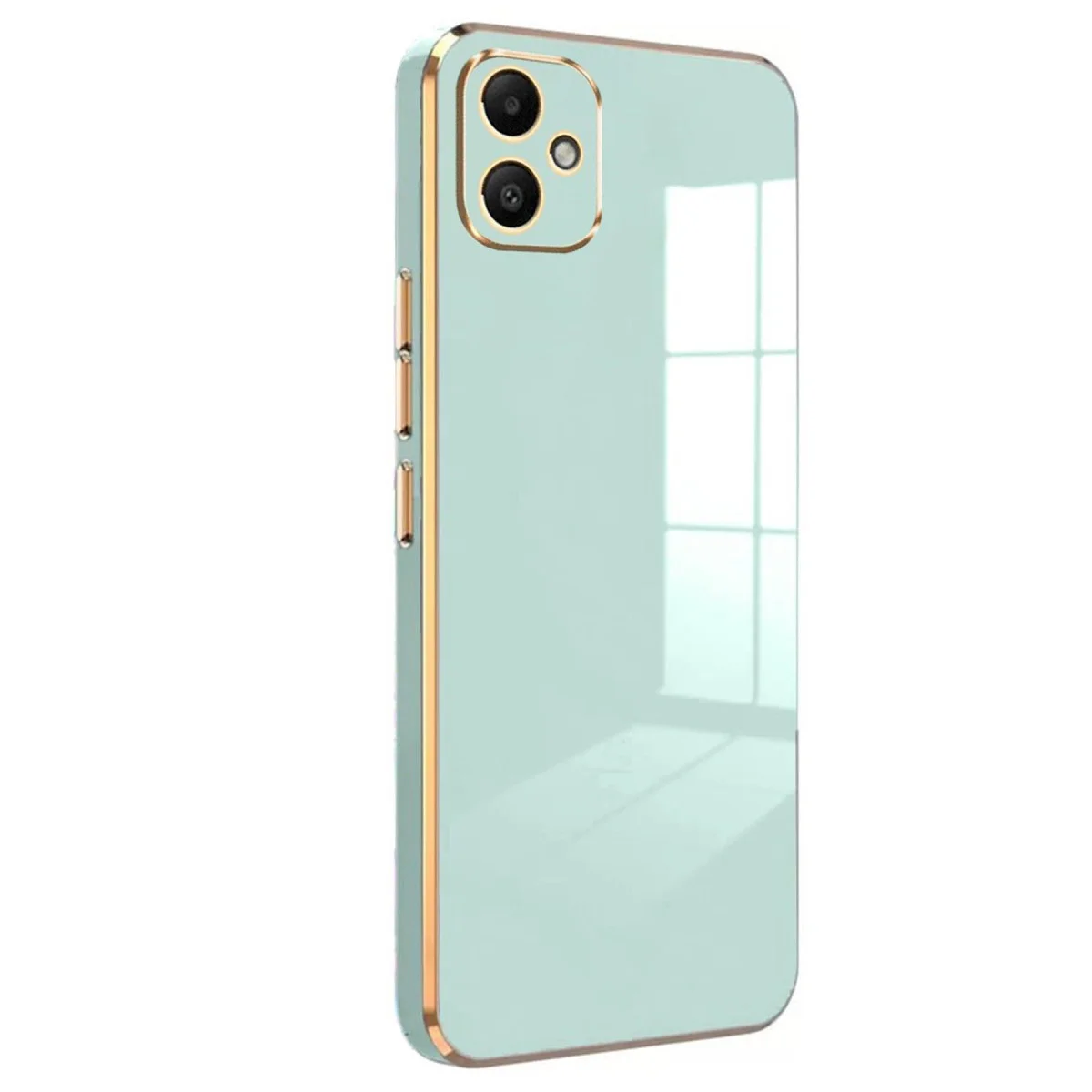 Galaxy A05 Kılıf Volet Silikon - Açık Yeşil