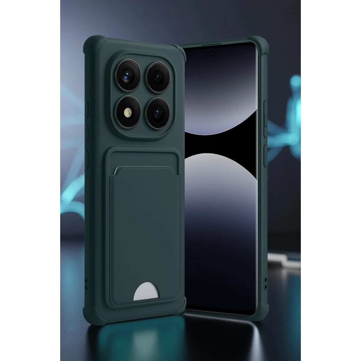 Redmi Note 14 Pro 5G Kelvin Kartvizitli Silikon - Açık Yeşil