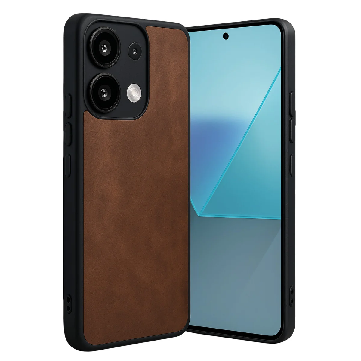 Redmi Note 13 Pro 5G Kılıf Aras Deri Kapak - Taba