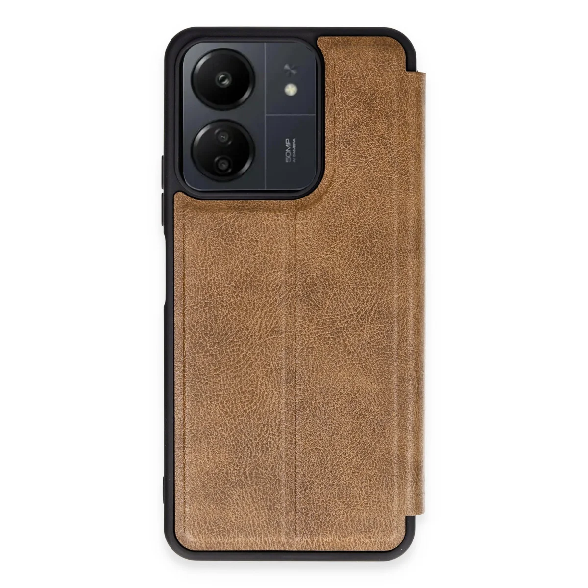 Redmi 13C Kılıf Flip Cover - Taba