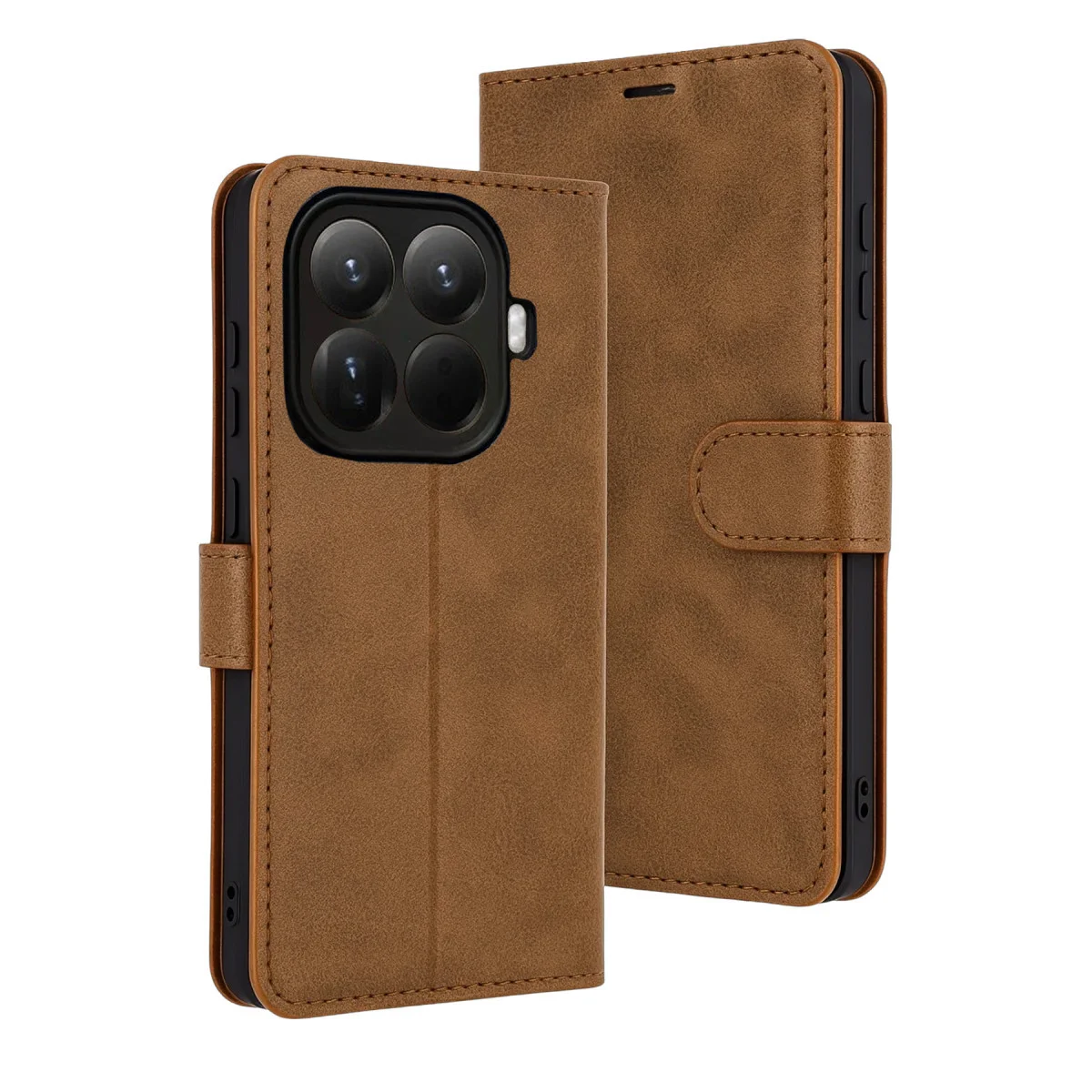 Mi 15T Pro Trend S Plus Kapaklı Kılıf - Taba