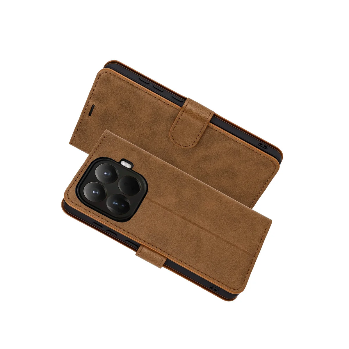 Mi 15T Pro Trend S Plus Kapaklı Kılıf - Taba