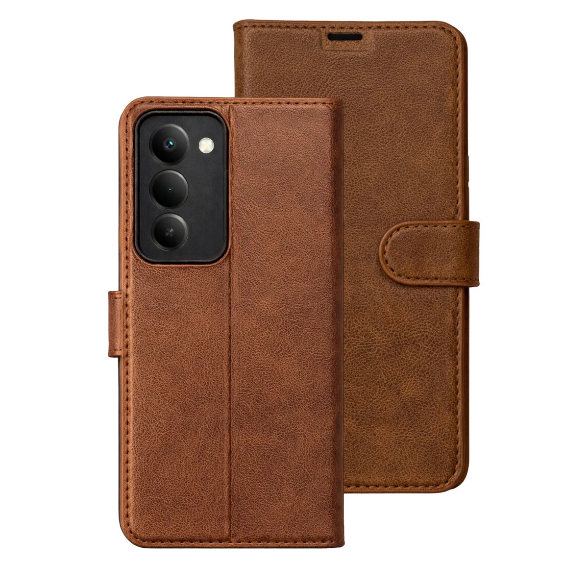 Redmi 15 5G Trend S Plus Kapaklı Kılıf - Taba