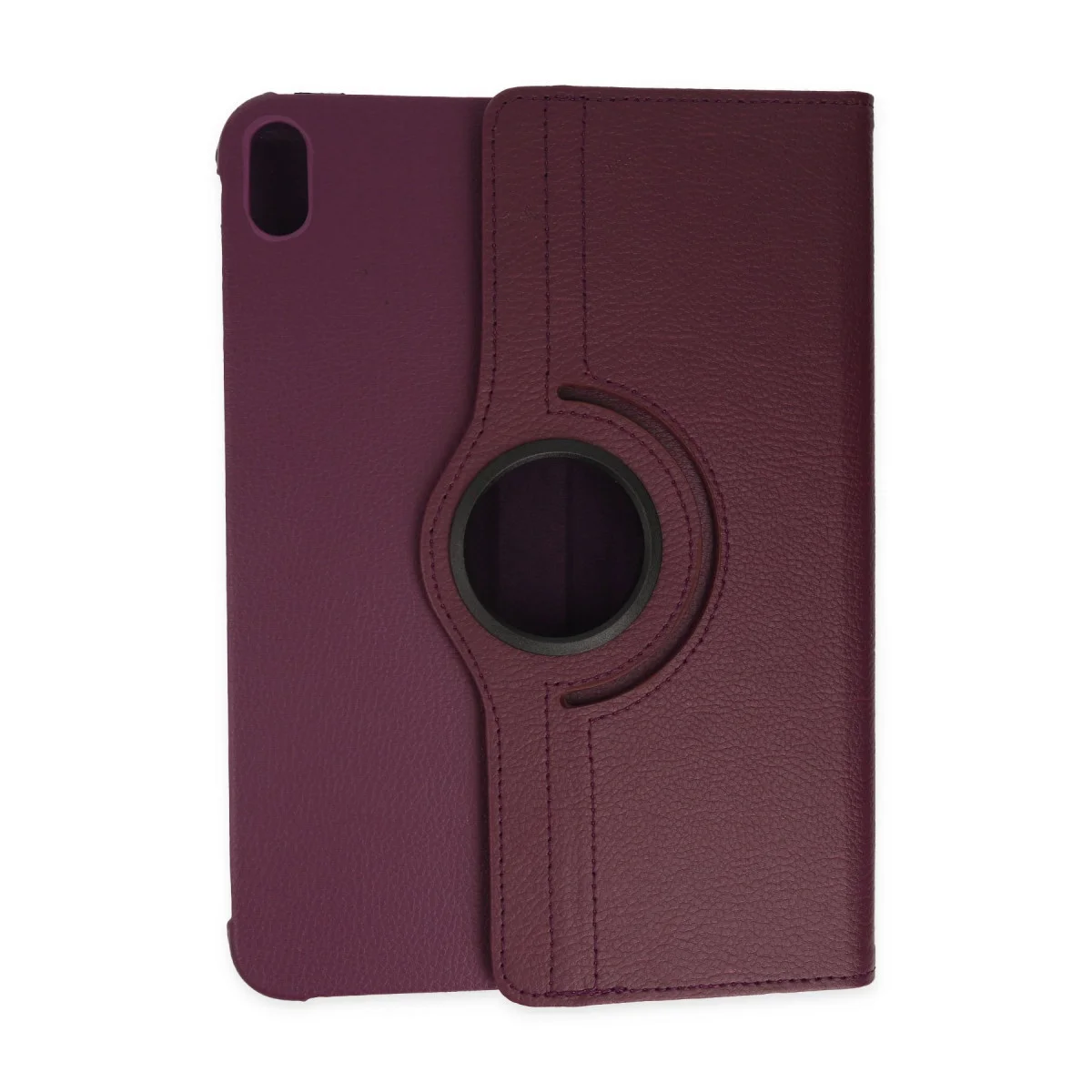 iPad 2022 10.9 (10.nesil) Kılıf 360 Tablet Deri Kılıf - Mürdüm