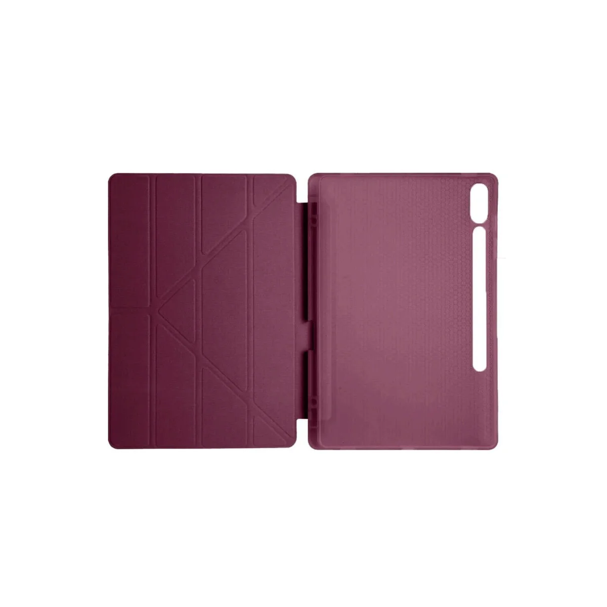 Galaxy X510 Tab S9 FE 11 Kılıf Kalemlikli Mars Tablet Kılıfı - Mürdüm