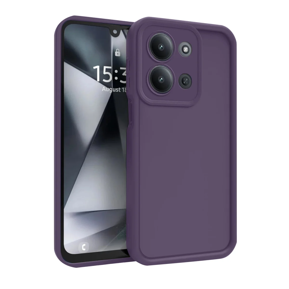 Redmi 15C 4G Viera Silikon - Mürdüm