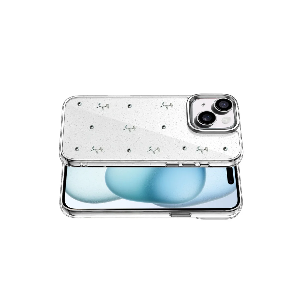 iPhone 15 Fiyonk Desenli Kapak - Desen 4