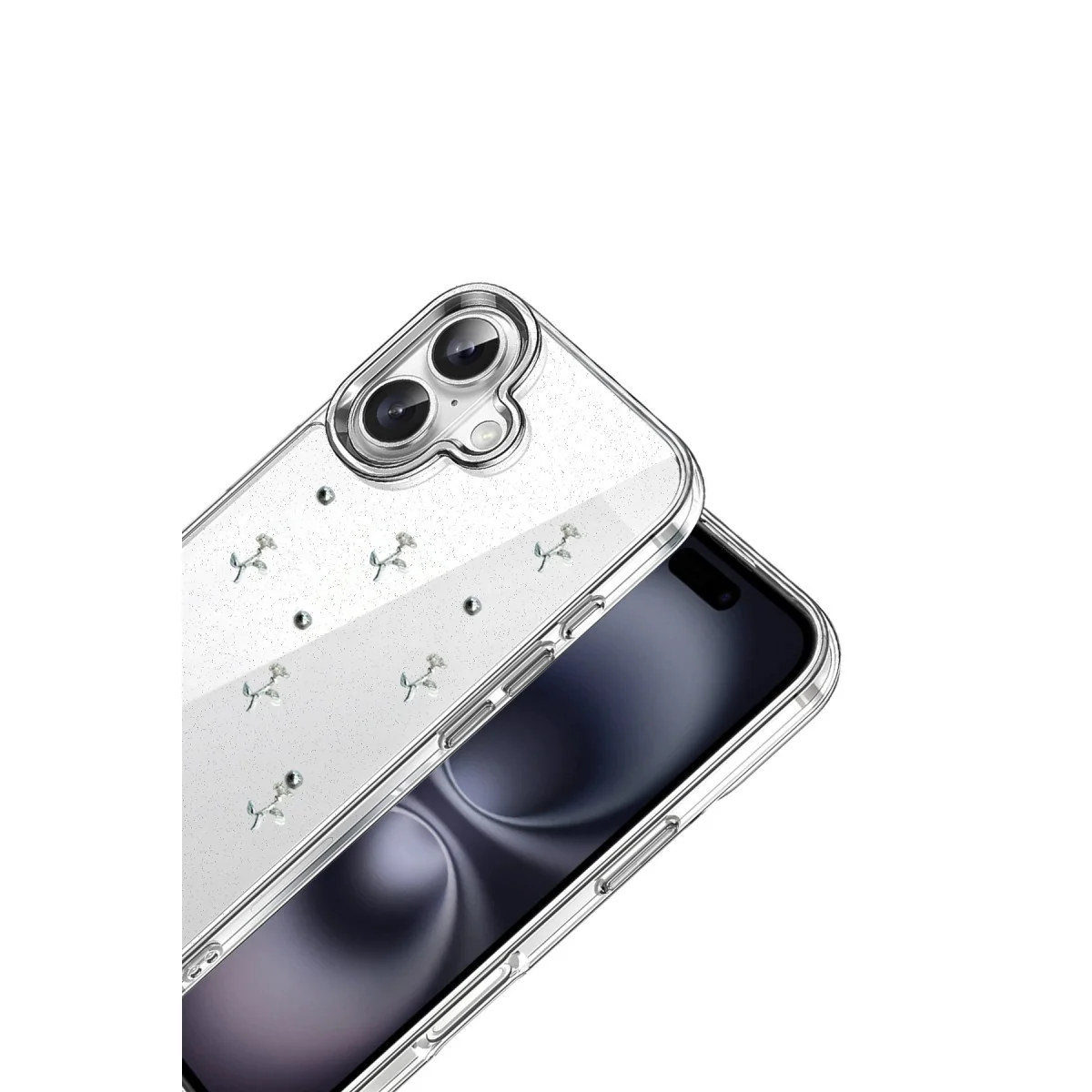 iPhone 16 Plus Fiyonk Desenli Kapak - Desen 4