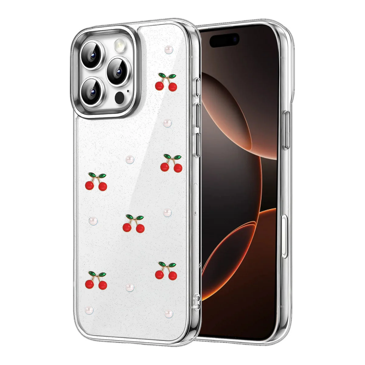 iPhone 16 Pro Fiyonk Desenli Kapak - Desen 9