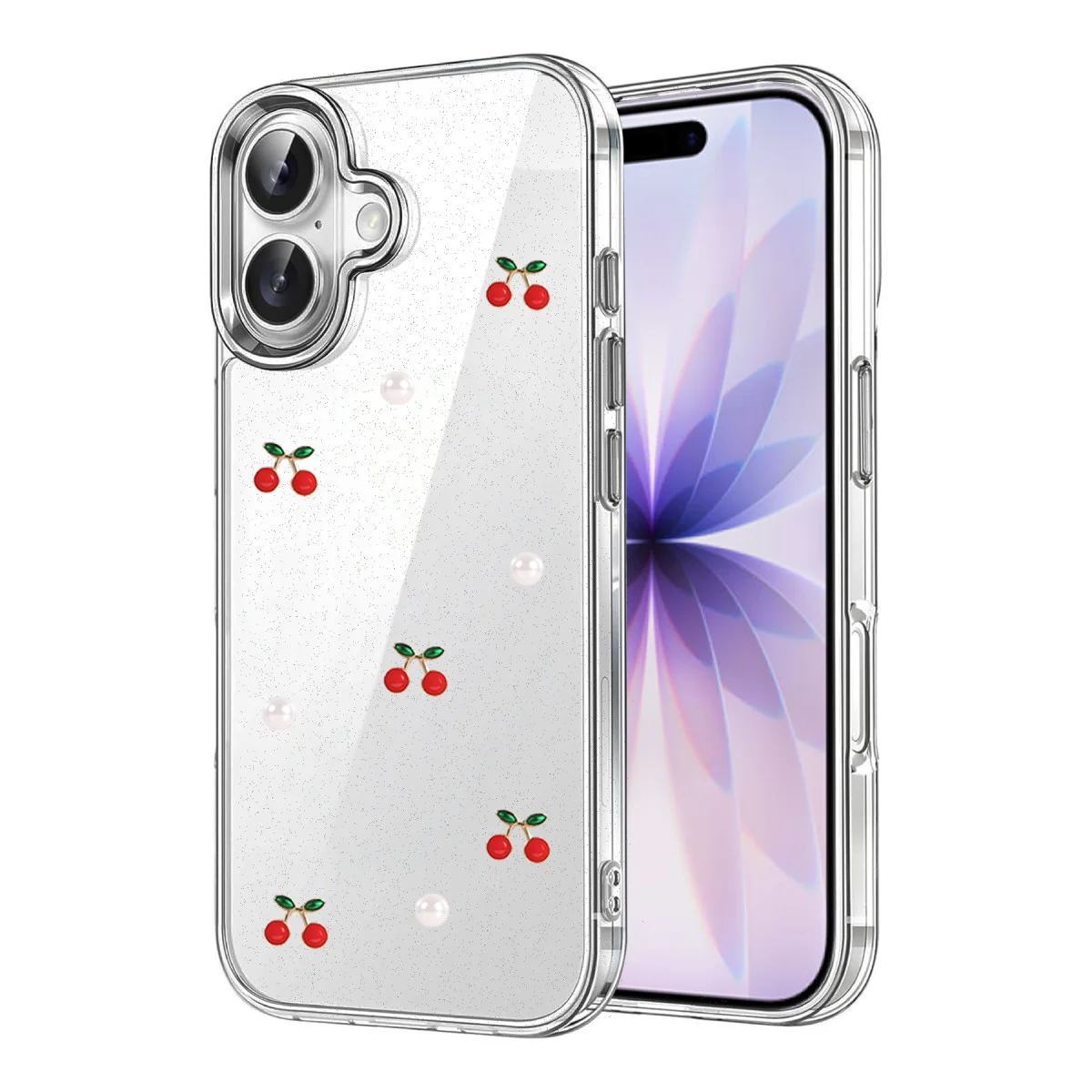 iPhone 16 Plus Fiyonk Desenli Kapak - Desen 9