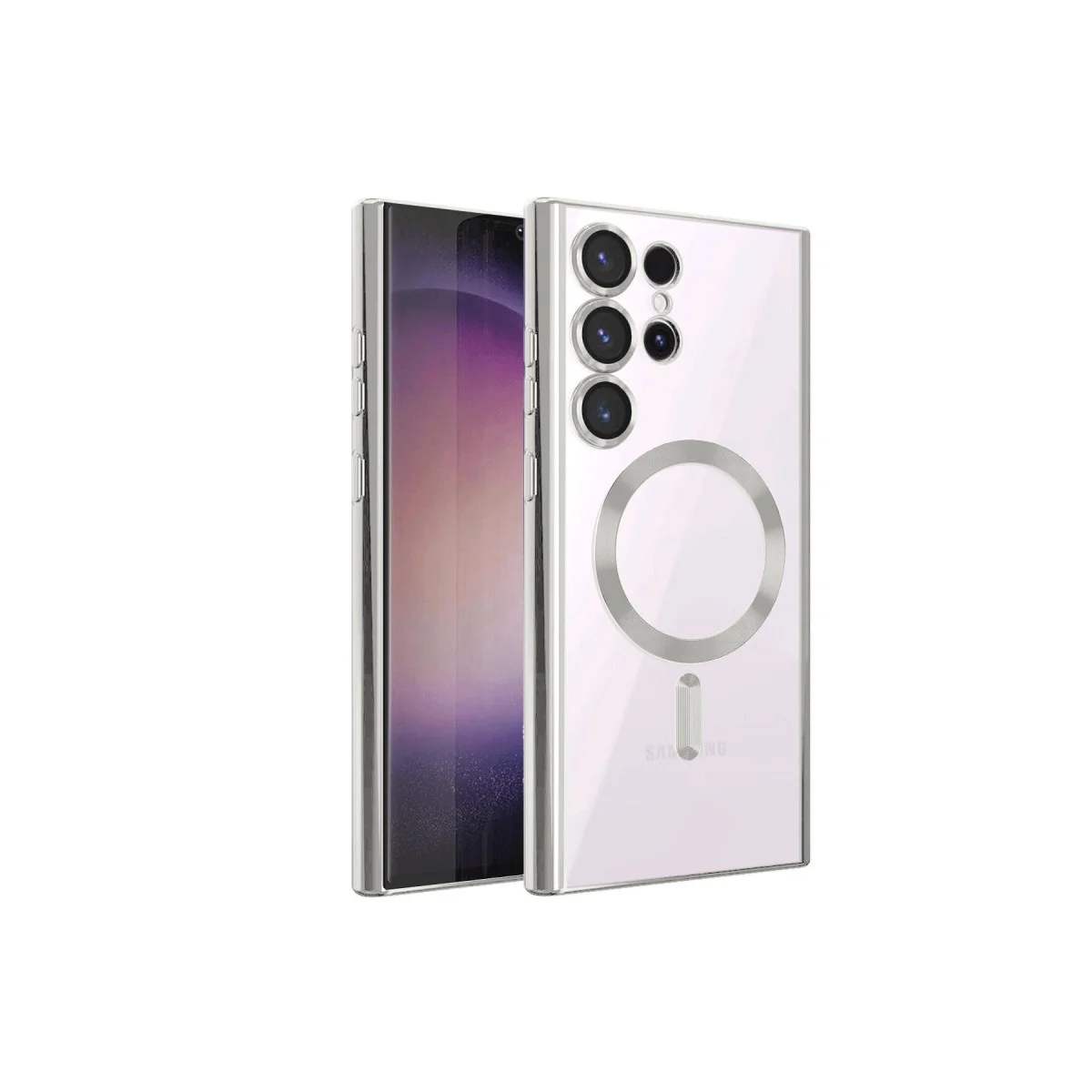 Galaxy S23 Ultra Kılıf Kross Magneticsafe Kapak - Titan Gri