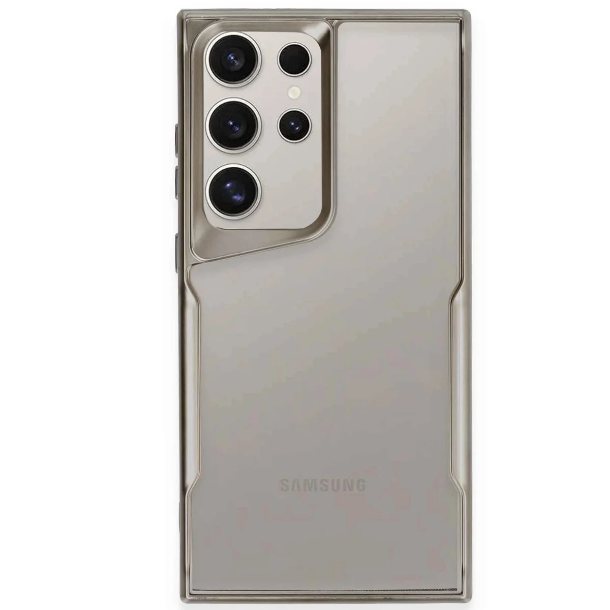 Galaxy S25 Ultra Kılıf Boyi Silikon Kapak - Titan Gri