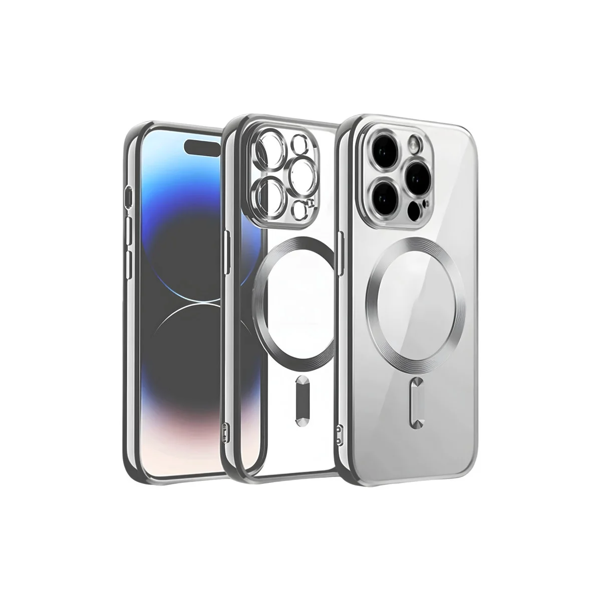 iPhone 12 Pro Kılıf Kross Magneticsafe Kapak - Titan Gri