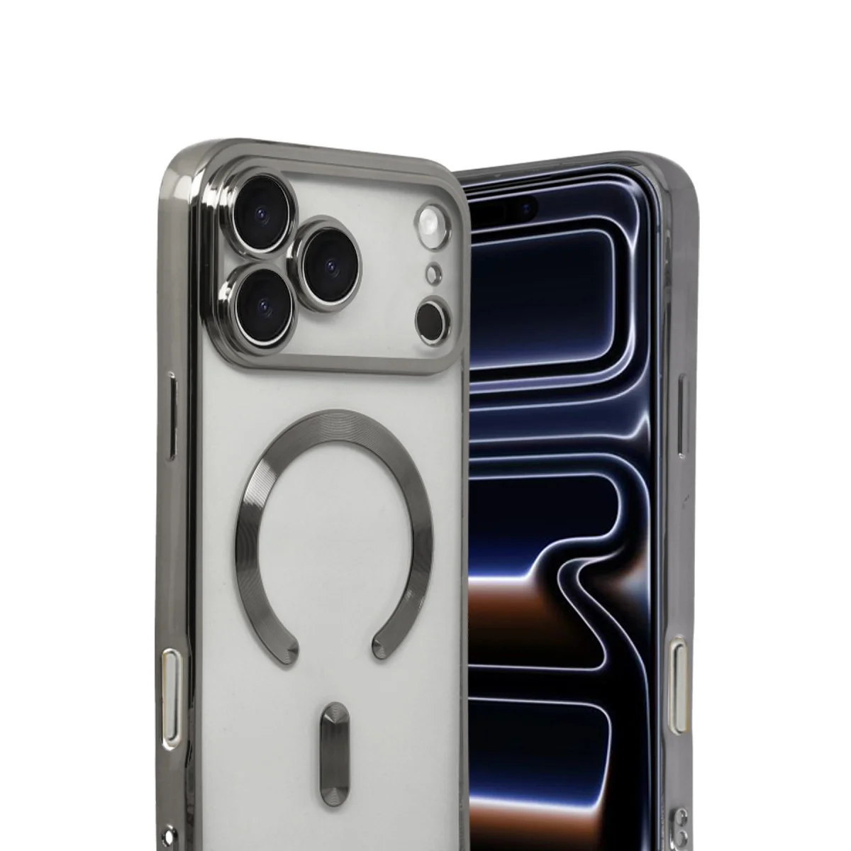 iPhone 17 Pro Max Kross Magneticsafe Kapak - Titan Gri