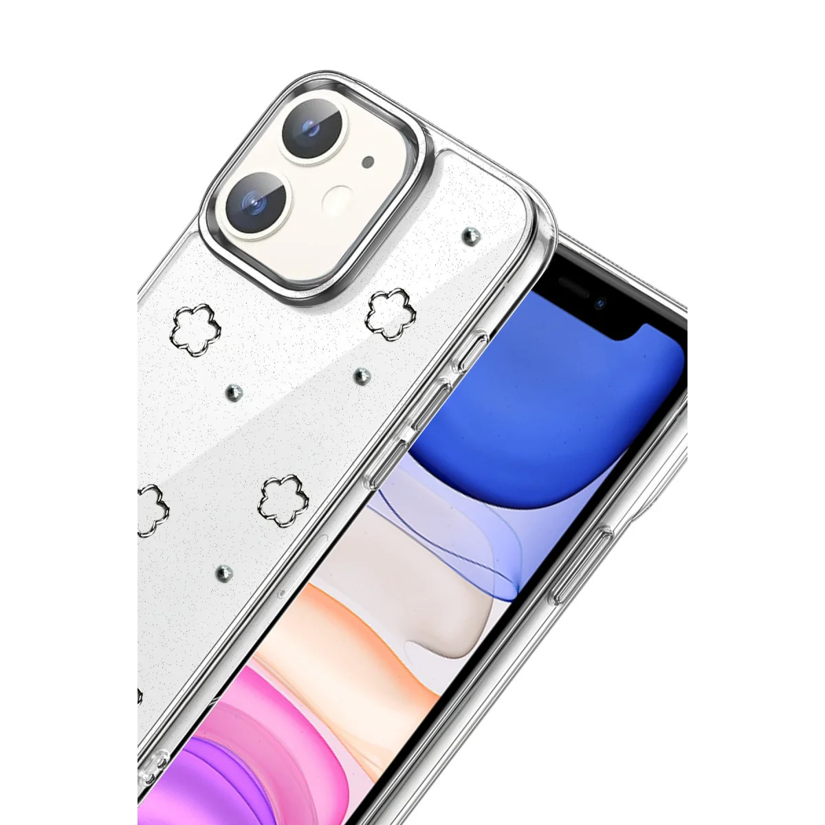 iPhone 12 Fiyonk Desenli Kapak - Desen 2