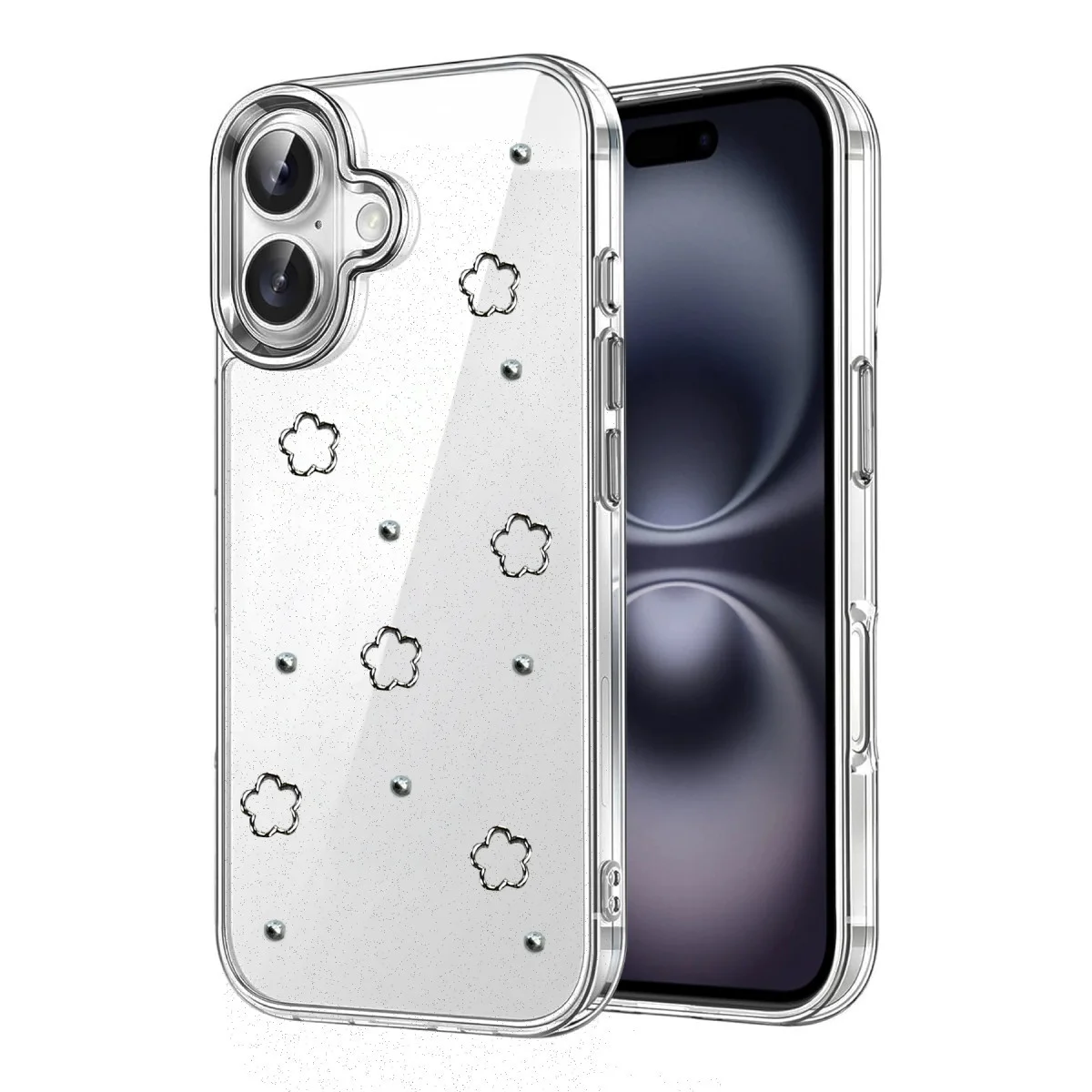 iPhone 16 Plus Fiyonk Desenli Kapak - Desen 2