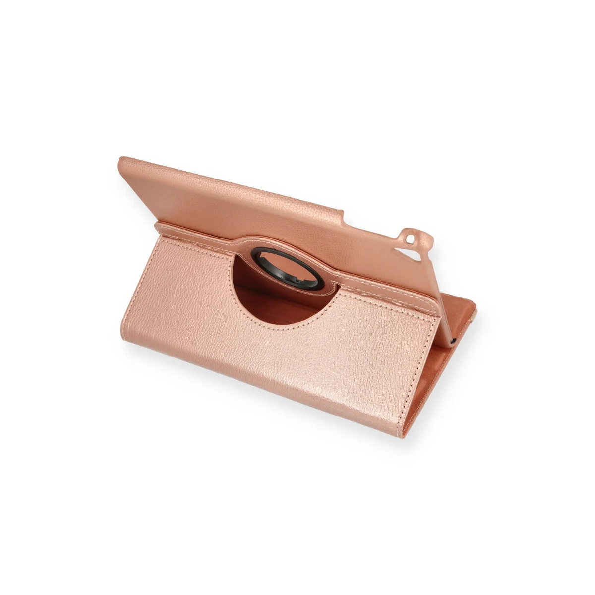 iPad 9.7 (2018) Kılıf 360 Tablet Deri Kılıf - Rose Gold