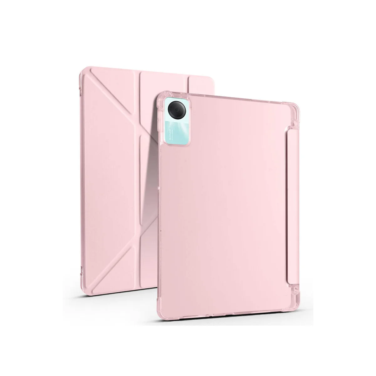 Redmi Pad SE 4G Kılıf Kalemlikli Mars Tablet Kılıfı - Rose Gold
